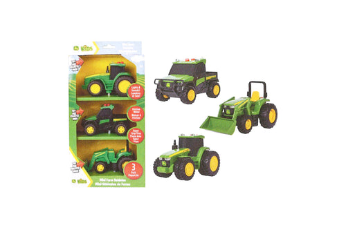 470374 John Deere Kids - Light & Sounds Mini Vehicle (3 Pack)