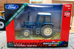 43308(w) Weathered Britains Ford 6600 2WD Tractor DUSTY EFFECT