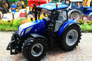 43341 Britains New Holland T7.300 Blue Power 4Wd Tractor New! Tractors And Machinery (1:32 Scale)