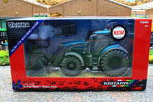 Load image into Gallery viewer, 43352(w) Weathered Britains Valtra T234 Tractor with Front Loader DUSTY EFFECT