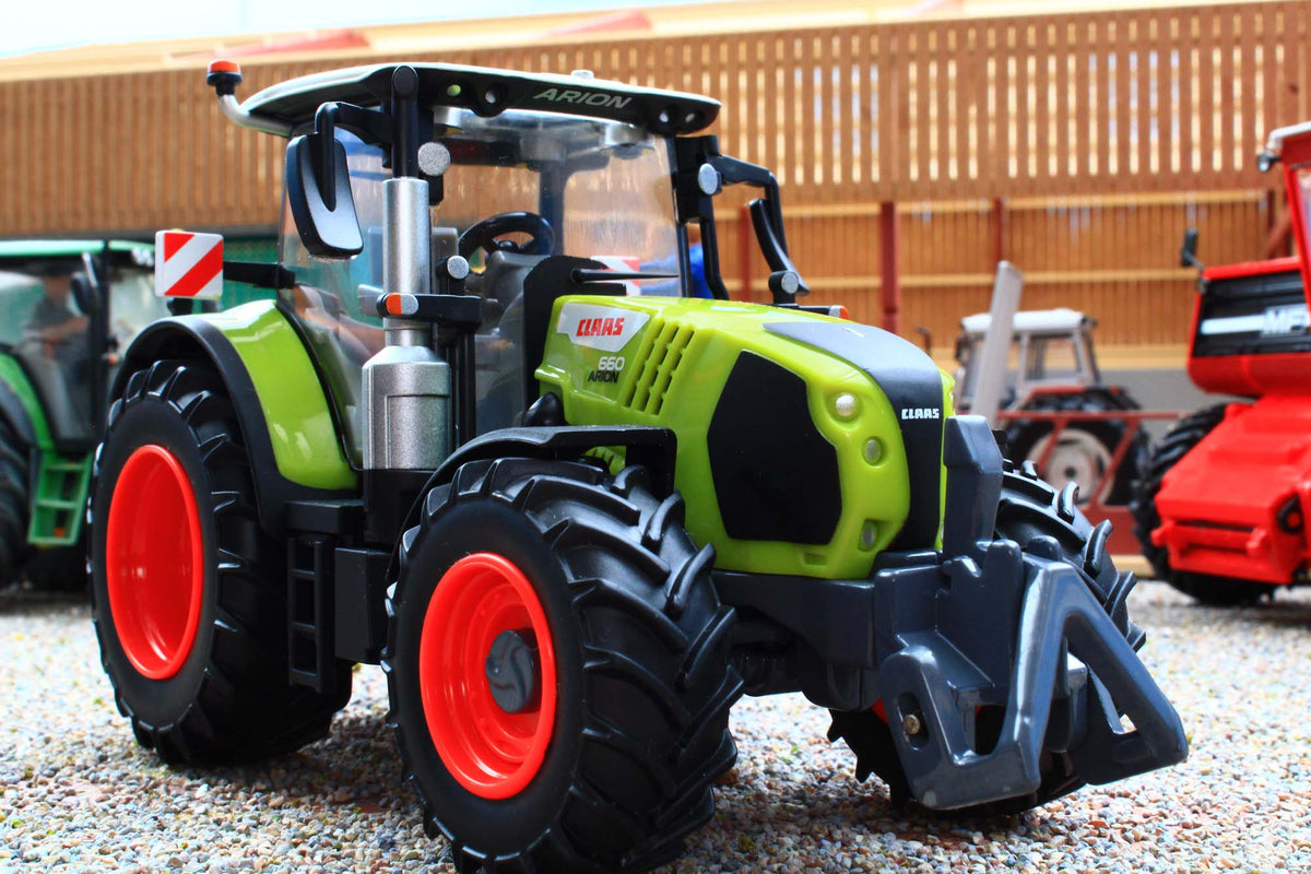 Britains, CLAAS Arion 660 Tracteur Miniature, Réplique Agricole Échelle 1:32, Jouet Métal Coulé Résistant, Direction Fonctionnelle, Compatible Accessoires Ferme, Cadeau Enfant Et Collectionneur