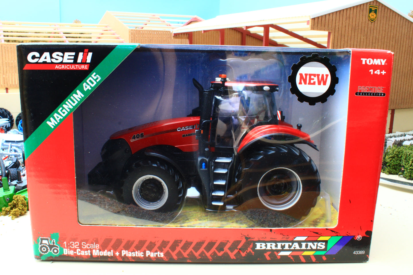 43389 Britains Case Magnum 405 Tractor - Prestige Collection Box not 100%