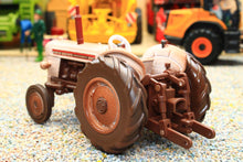 Load image into Gallery viewer, Weathered Britains David Brown 990 2WD tractor model with rear three point linkage on a gravel farm diorama for collectors aged 14 and up