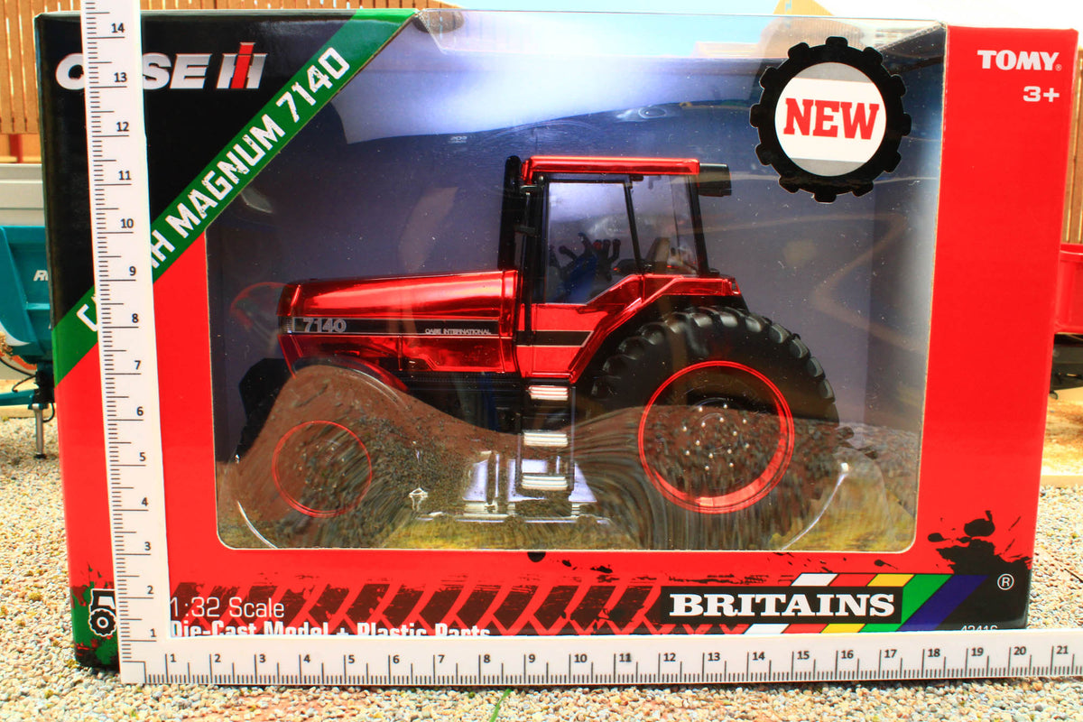 Britains CASE Magnum 405 Traktor 1:32 - Bewegliches Druckguss-Spielzeug Mit Lenkung & AnhängerKupplung