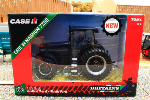 43417BL Britains Case IH Magnum 7250 1:32 Scale Black Limited Edition 501pcs