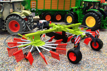 Load image into Gallery viewer, 43427 Britains Claas Liner 2900 Double Rotor Swath Rake