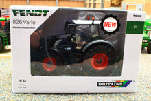 Load image into Gallery viewer, 43432 Britains Fendt Vario 826 Black Limited Edition
