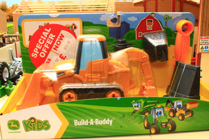 47278 Britains Build-A-Buddy Deluxe John Deere Back Hoe Loader TATTY BOX