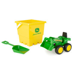 47339 Britains Pre-School John Deere 3 Piece Set (Bucket, spade & tractor)