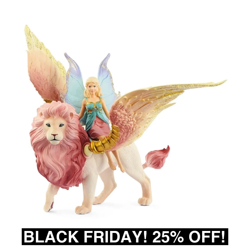 SL70714 Schleich Fairy in Flight on Winged Lion