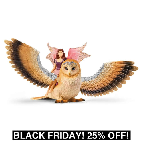 SL70789 Schleich Fairy in Flight on Glam-Owl