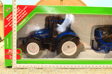 Load image into Gallery viewer, 8615 Siku 1:32 Scale New Holland T7.315 HD Tractor with Round Bale Trailer