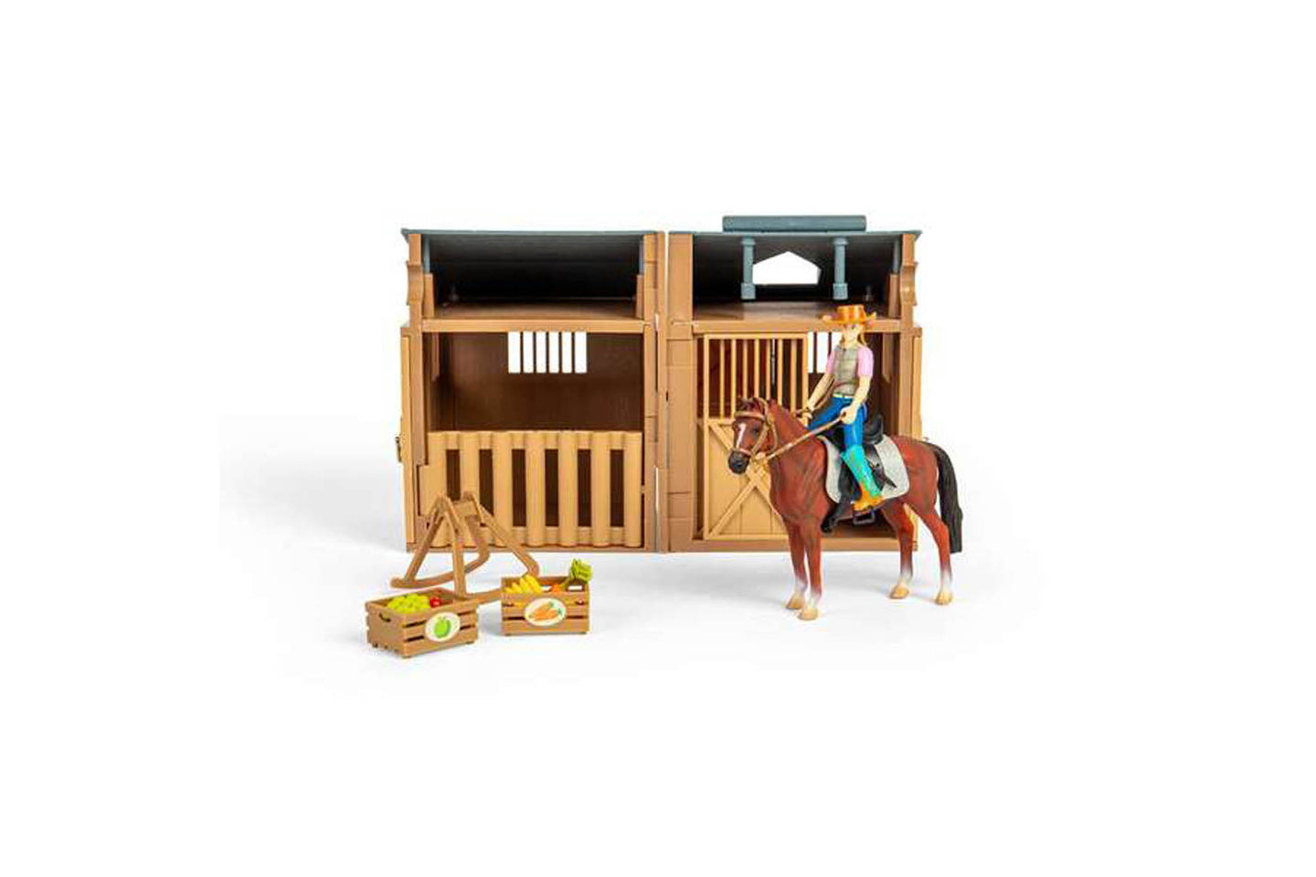 CTA9584246 CollectA Rider & Accessories Horse & Stable Box Set ...