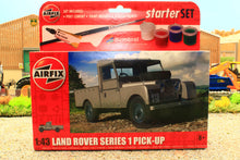 Load image into Gallery viewer, AIR55012 Airfix 1:43 Scale Land Rover Series 1 Starter Kit with paints