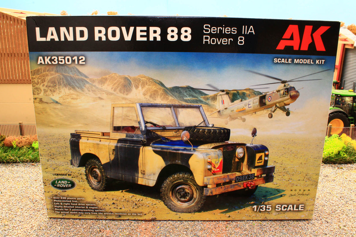35 Scale Land Rover AKI35012 AK 1:35 Scale land Rover 88 Series IIA British Armed Forces K ...