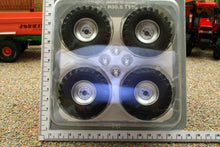 Load image into Gallery viewer, AT3200128 AT Collections 1:32 Scale Mitas Agriterra 03 680 60 R305 Tyres on Silver Rims and Hubs