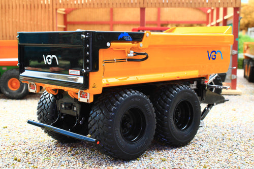 AT3200148 AT Collections 1:32 Scale VGM Rocky 24 Tipper Trailer in Yellow and Black Limited Edition