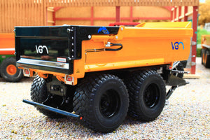 AT3200148 AT Collections 1:32 Scale VGM Rocky 24 Tipper Trailer in Yellow and Black Limited Edition