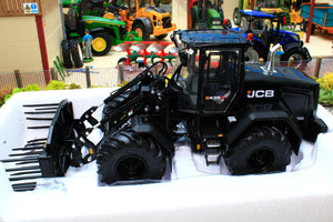 AT3200183 AT Collections 1:32 Scale JCB 435S Stage V Black Edition Agri Wheel Loader with Folding Grass Fork Ltd Edition  1500