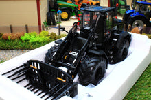 Load image into Gallery viewer, AT3200183 AT Collections 1:32 Scale JCB 435S Stage V Black Edition Agri Wheel Loader with Folding Grass Fork Ltd Edition  1500