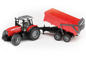 B02045 Bruder Massey Ferguson 7480 with Tipping Trailer