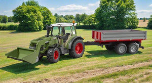 B02182 Bruder Fendt Vario 211 Tractor with Loader and Trailer