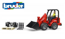 Load image into Gallery viewer, B02191 Bruder Schaffer Compact Loader with Accessories