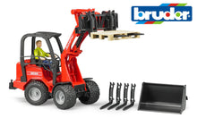 Load image into Gallery viewer, B02191 Bruder Schaffer Compact Loader With Accessories Tractors And Machinery (1:16 Scale)