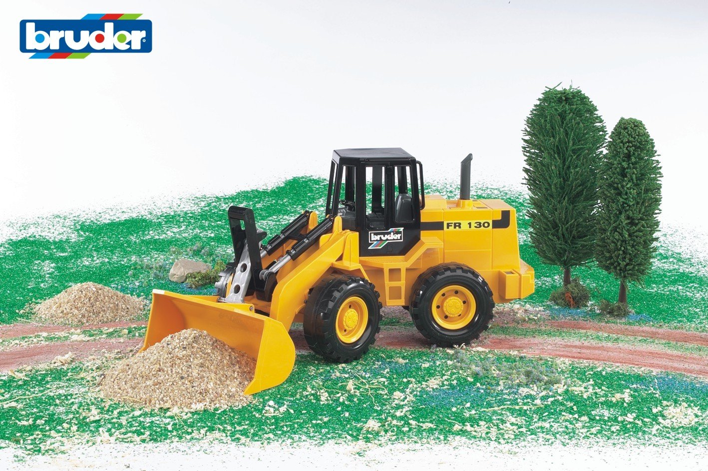 B02425 BRUDER FR130 ARTICULATED WHEELED ROAD LOADER