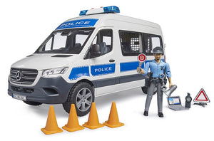 B02683 Bruder Mercedes Benz Sprinter Police emergency vehicle with Light & Sound Module