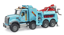 Load image into Gallery viewer, B02831 Bruder MACK Granite recovery and towing truck with Light+Sound module