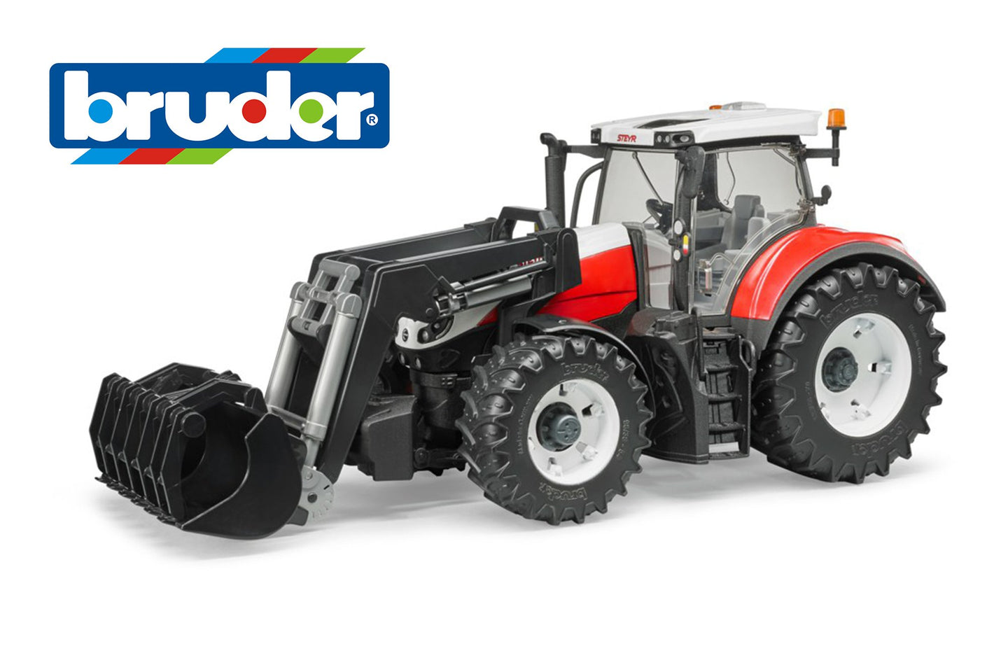 B03181 Bruder Steyr 6300 Terrus Cvt Tractor With Front Loader Tractors And Machinery (1:16 Scale)