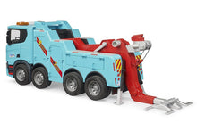 Load image into Gallery viewer, B03553 Bruder Scania Super 560R Recovery and Towing Truck with light and sound module
