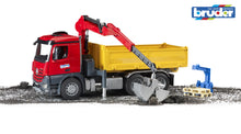 Load image into Gallery viewer, B03651 BRUDER MERCEDES BENZ CONSTRUCTION TRUCK AND CRANE