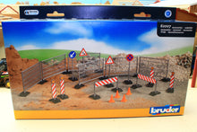 Load image into Gallery viewer, B62007 Bruder Contruction Accessories Set -  MISSING THE ROAD BLOCK STANDS