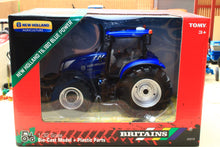Load image into Gallery viewer, BROKEN 43319 Britains New Holland T6-180 Blue Power Tractor DETACHED MIRROR AS SHOWN