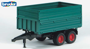 B02010 Bruder High sided (removable) Twin axled Tipping Trailer