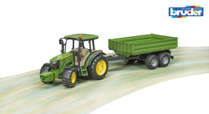 B02108 BRUDER JOHN DEERE 5115M TRACTOR WITH TIPPING TRAILER