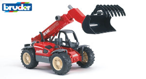 B02125 Bruder Manitou Telescopic Loader Without Accessories Shown (Just Bucket And Grab) Tractors