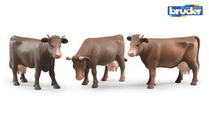 B02308 BRUDER SET OF 3 COWS