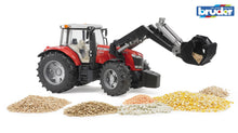 Load image into Gallery viewer, B03047 BRUDER MASSEY FERGUSON 7624 TRACTOR WITH FRONT LOADER