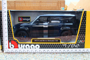 BUR21101K BURAGO 1:24 Scale Land Rover Defender 110 in Black