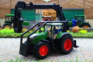 BUR31690 Burago 1:55 Scale Approx Fendt 1050 Vario Forestry Tractor