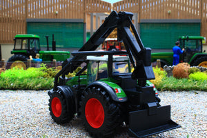 BUR31690 Burago 1:55 Scale Approx Fendt 1050 Vario Forestry Tractor