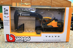 BUR32086 Burago 1:50 Scale Volvo EC220E Excavator