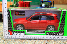 Load image into Gallery viewer, BUR43016R Burago 1:32 Scale Mercedes Benz Glk Klasse SUV 2010 in Red