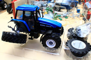 BROKEN REPB22 Replicagri New Holland 8560 4wd Tractor With Rear Duals REAR WHEEL DETACHED