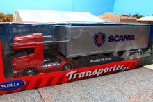 Load image into Gallery viewer, WEL32671R WELLY 1:32 Scale Scania R730 Lorry with Container Trailer BROKEN - ONE OR BOTH WING MIRRORS DETACHED