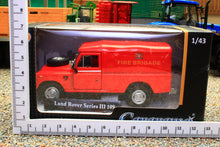 Load image into Gallery viewer, CAR451750 Cararama 1:43 Scale Land Rover S3 109 Soft top Fire Brigade