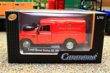 Load image into Gallery viewer, CAR451750 Cararama 1:43 Scale Land Rover S3 109 Soft top Fire Brigade